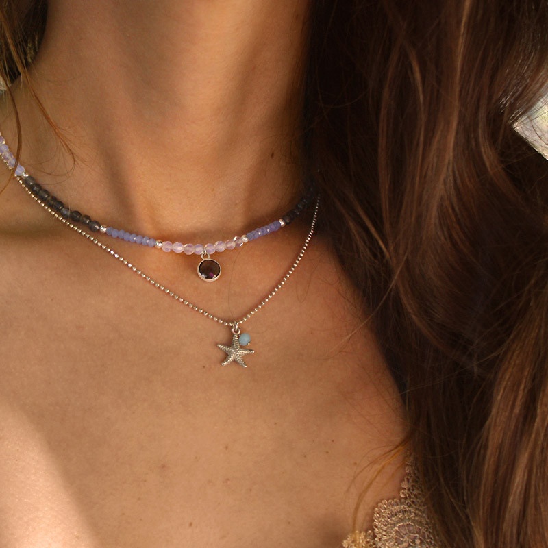 Collar Planeta Saturno Luna Estrella Plata 925 Ley + Cajita | Meses Sin