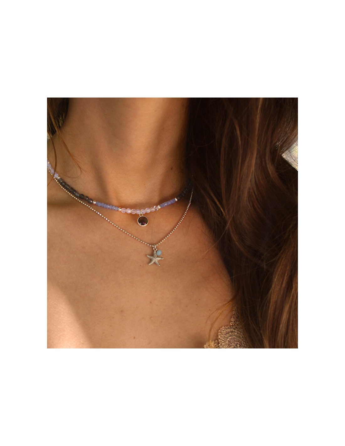 Colgante Estrella plata Marina Colgante Estrella plata Marina