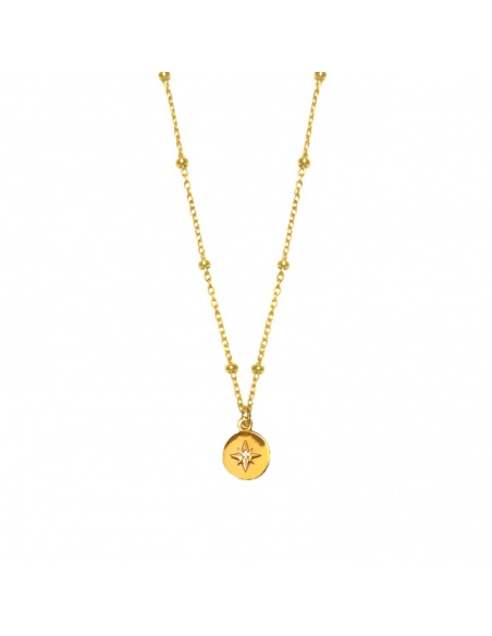 Colgante rosa de los vientos oro Colgante rosa de los vientos oro