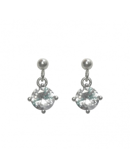 Pendientes plata swarovski