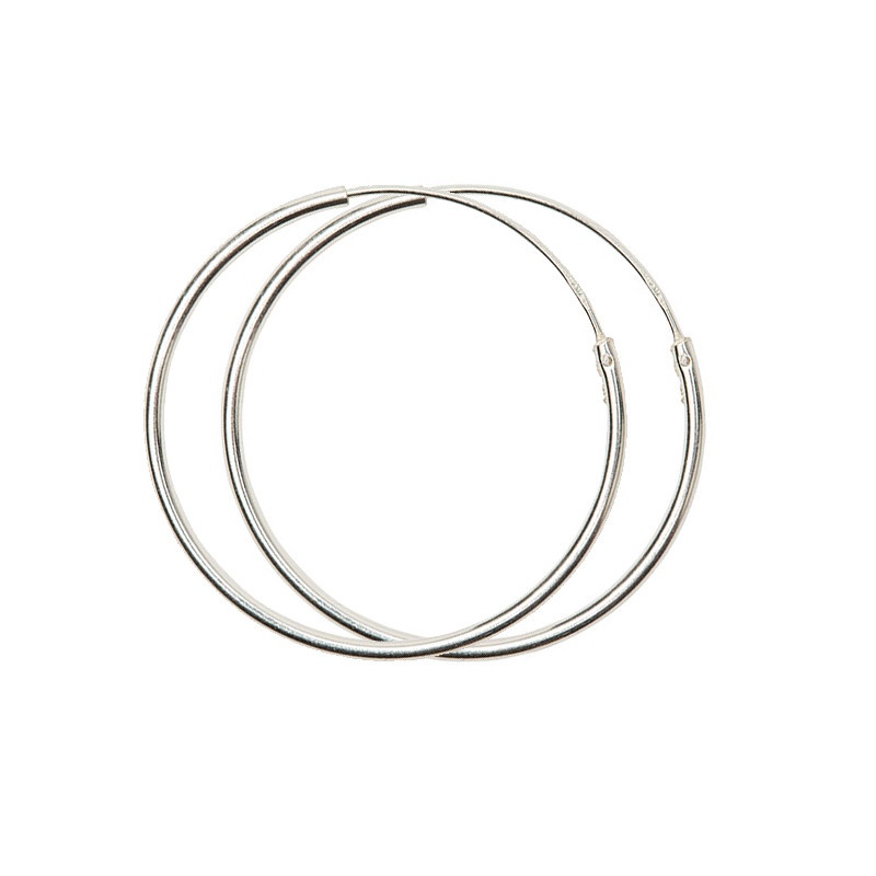 Pendientes aros plata