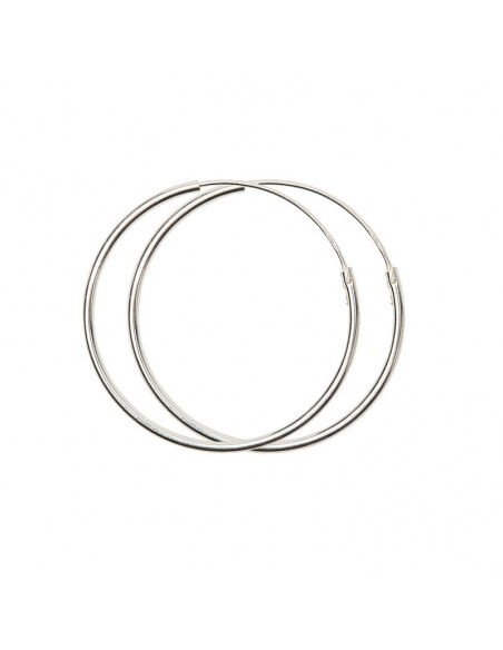Pendientes aros plata