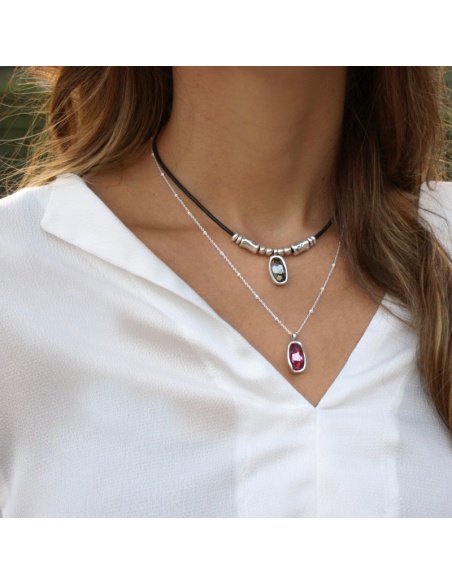 colgantes swarovski plata