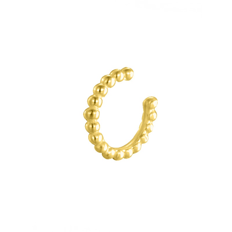 Pendiente earcuff bolitas oro