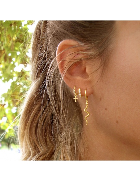 pendientes serpiente dorados pendientes serpiente dorados