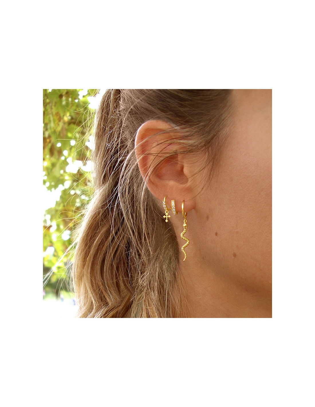 pendientes serpiente dorados pendientes serpiente dorados