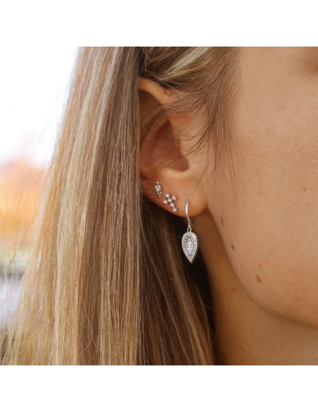 Pendientes colgantes plata