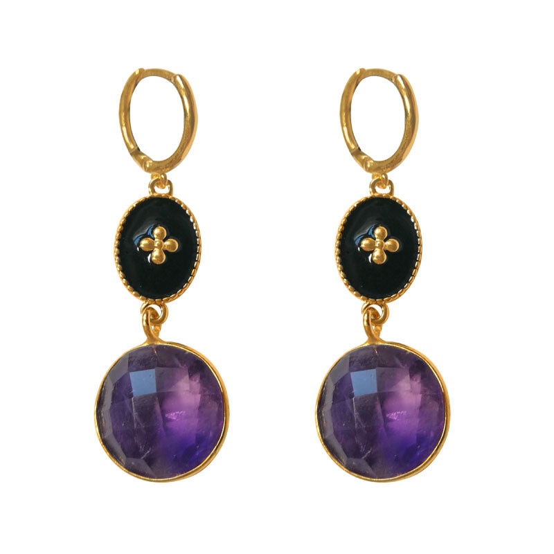 Pendientes amatista