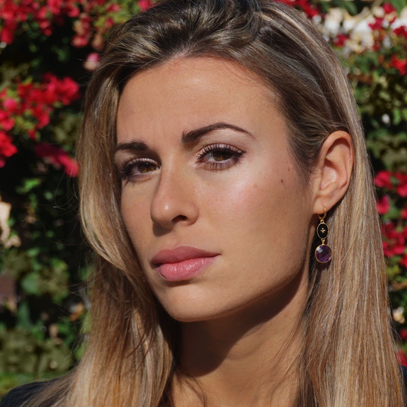 Pendientes amatista 2