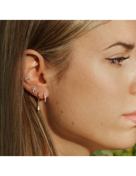 Pendiente perla oro Pendiente perla oro