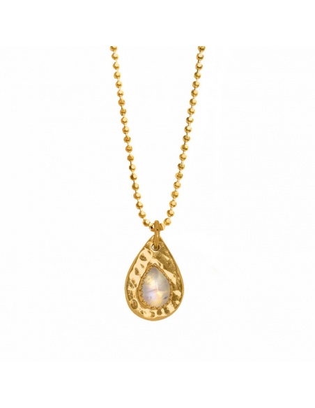 Colgante oro piedra luna