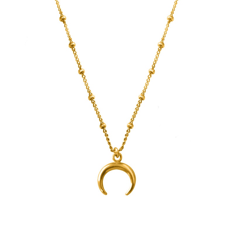 Colgante media luna oro
