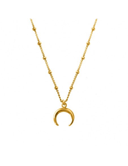 Colgante media luna oro