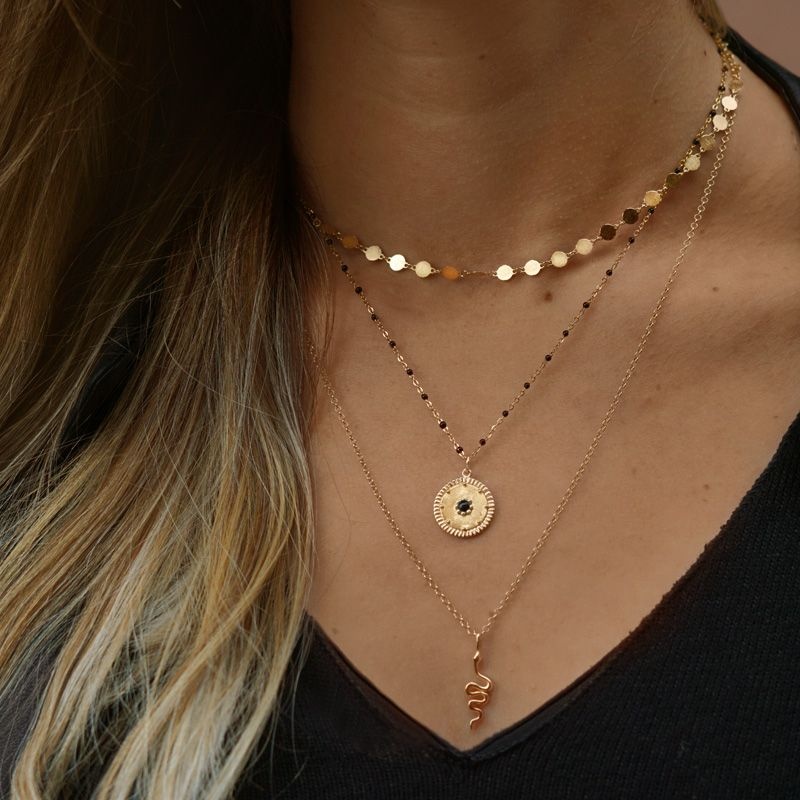 Colgante serpiente oro 2