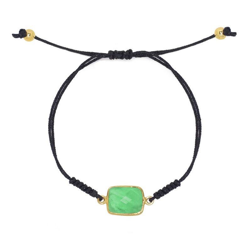 Pulsera crisoprasa oro Pulsera crisoprasa oro