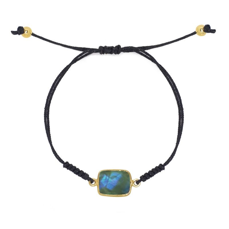 Pulsera labradorita oro Pulsera labradorita oro