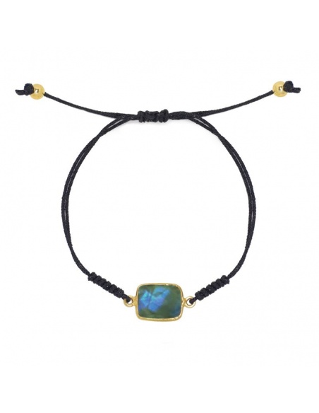 Pulsera labradorita oro Pulsera labradorita oro