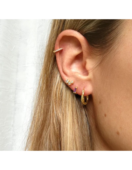 Pendientes aro dorado