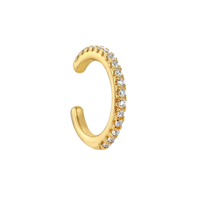pendiente earcuff circonitas oro