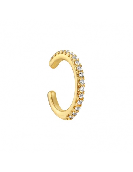 pendiente earcuff circonitas oro