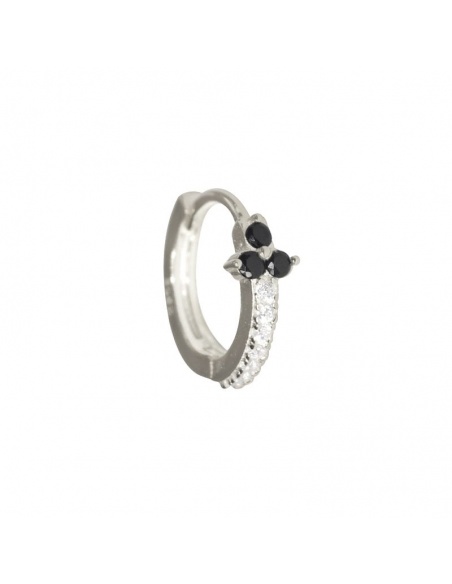 Pendiente circonitas aro plata