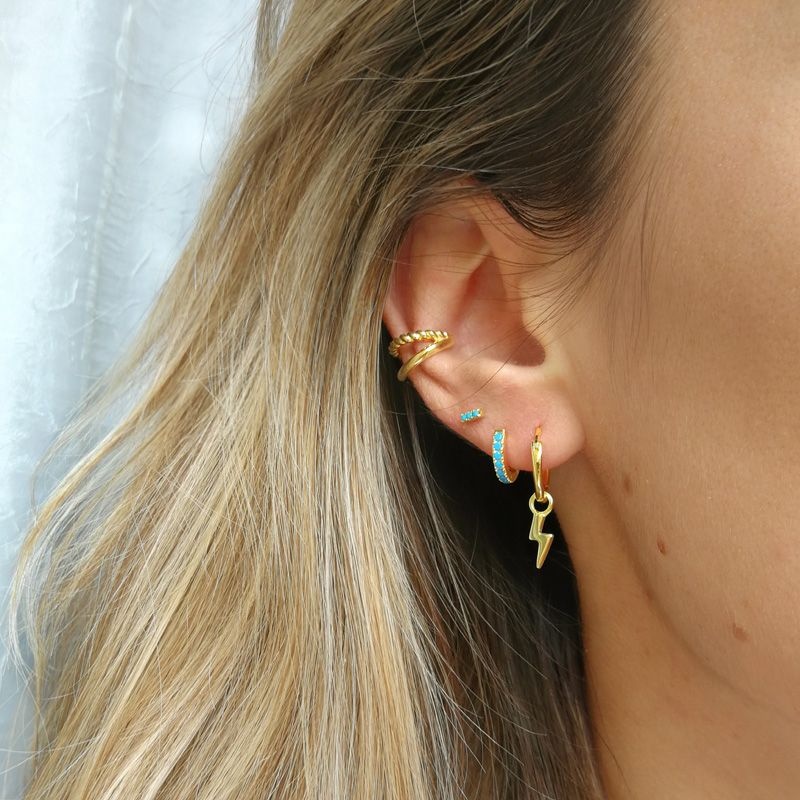 aro oro circonitas azules 2