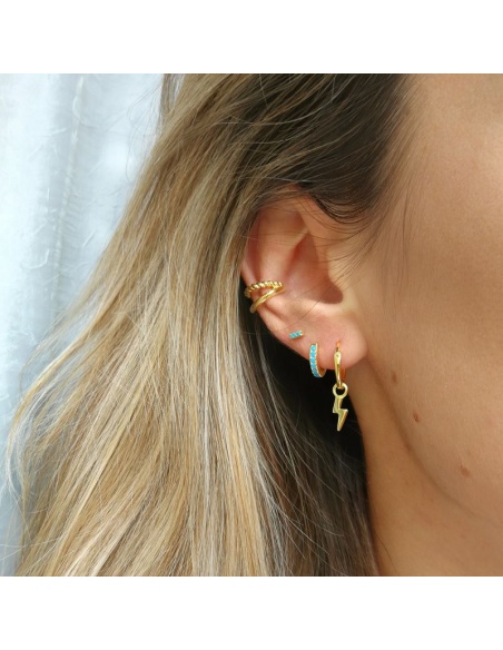 pendiente turquesa oro pendiente turquesa oro