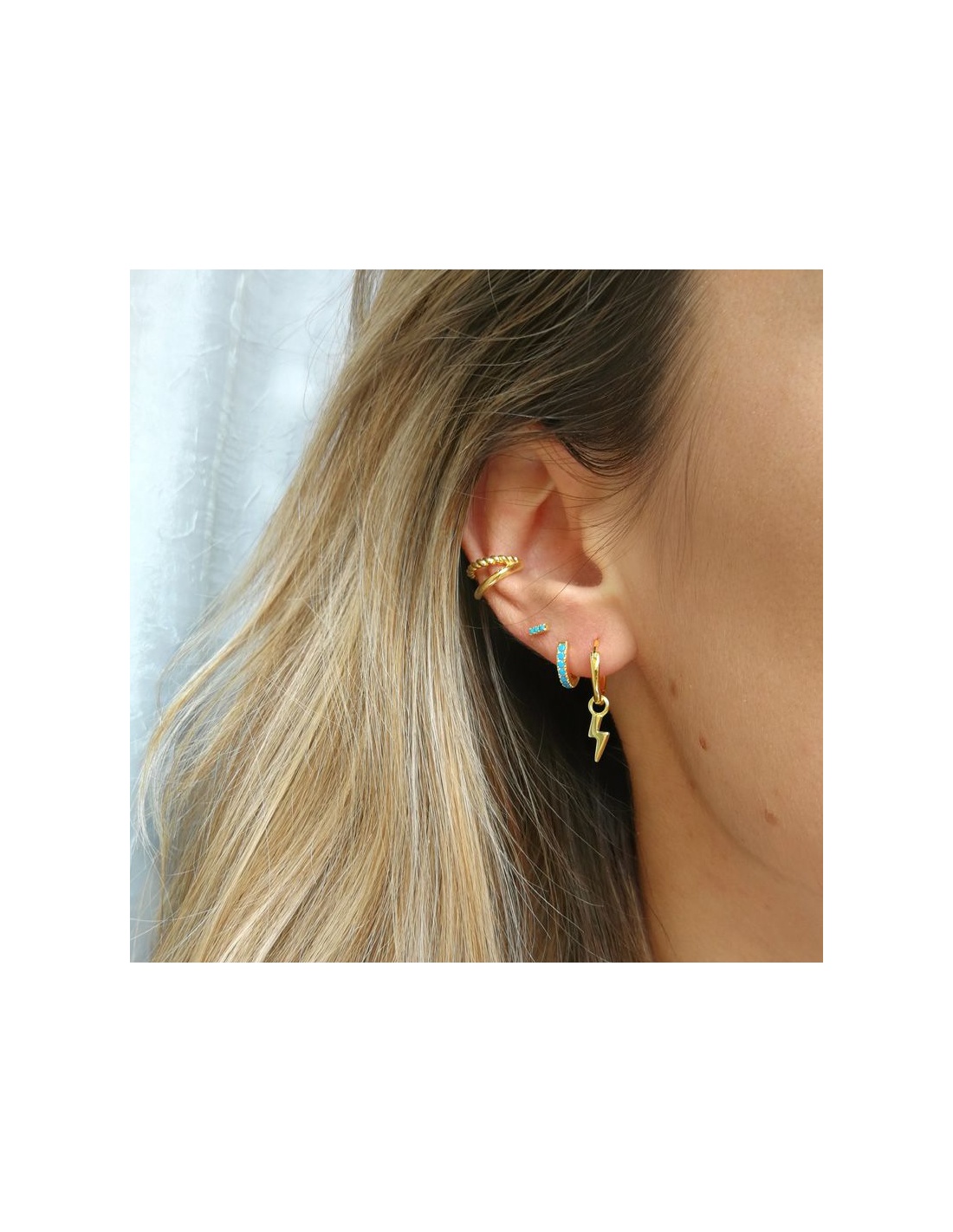 pendiente turquesa oro pendiente turquesa oro