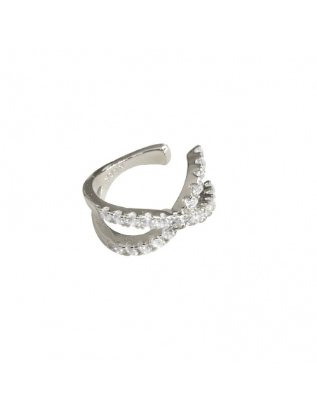 earcuff exis plata circonitas
