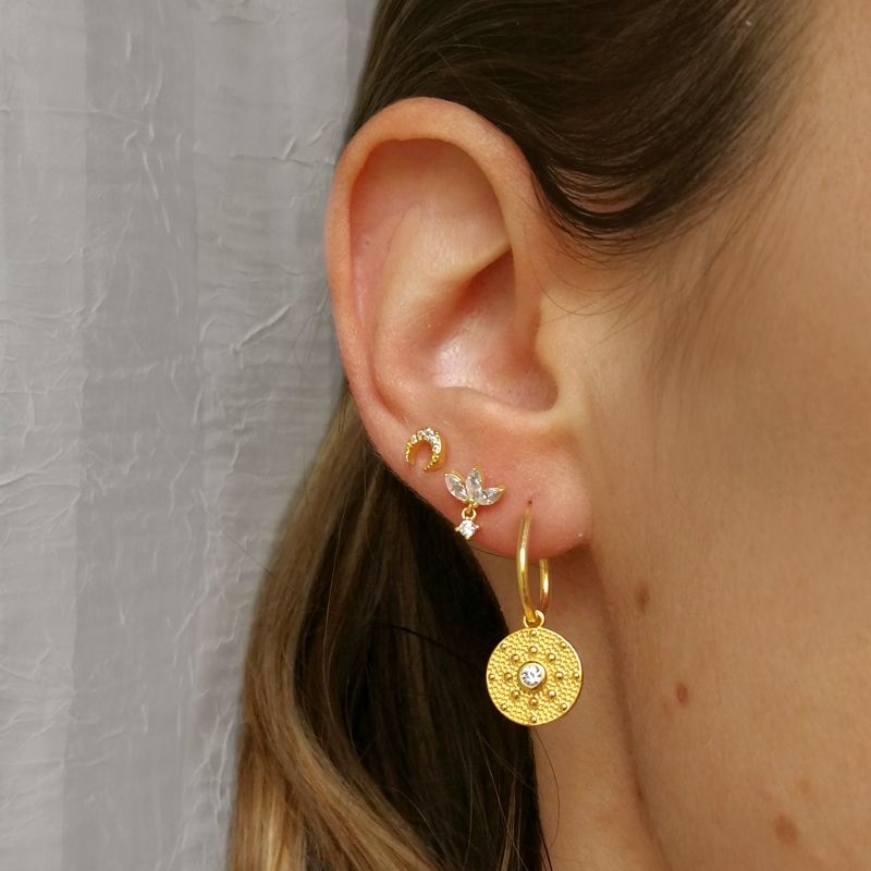 pendiente media luna oro circonitas 2