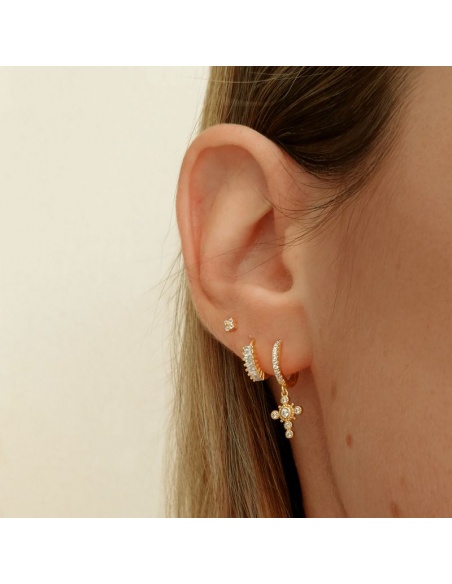 pendientes cruz gotica circonitas