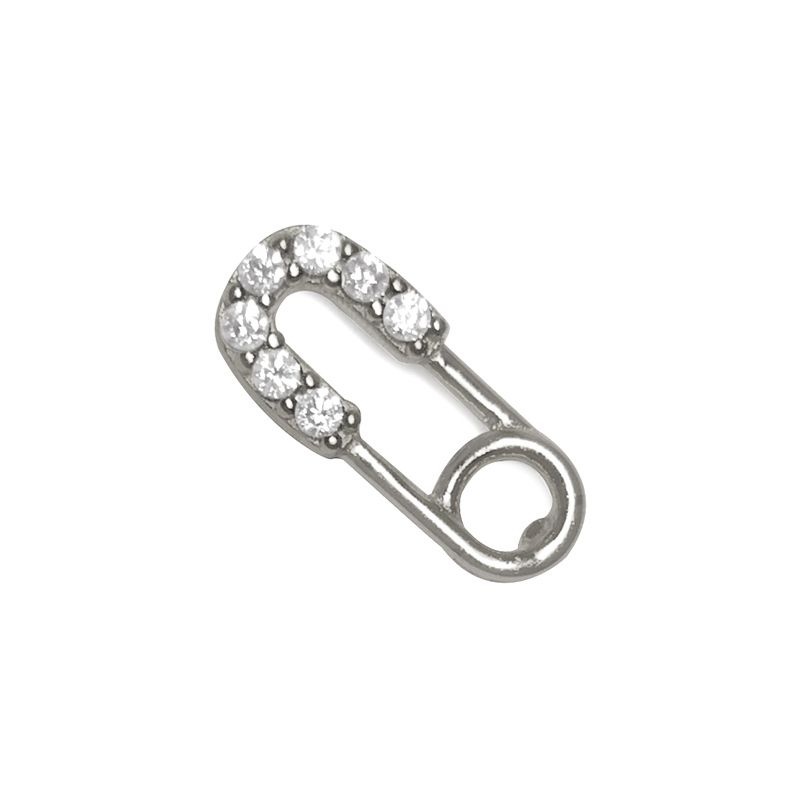 pendiente Clip plata circonitas pendiente Clip plata circonitas