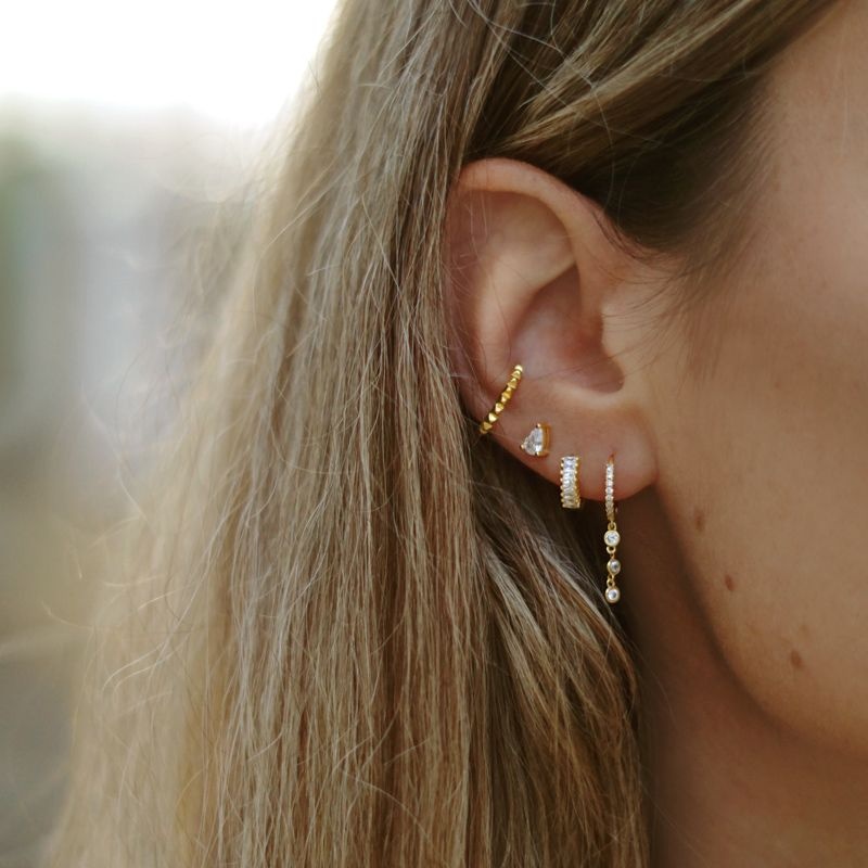 Pendiente Lucía oro 2