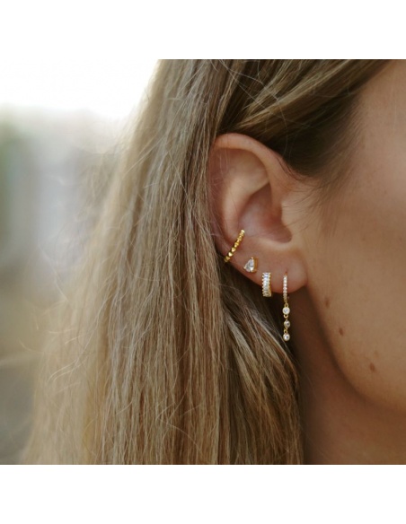 pendientes aros circonitas