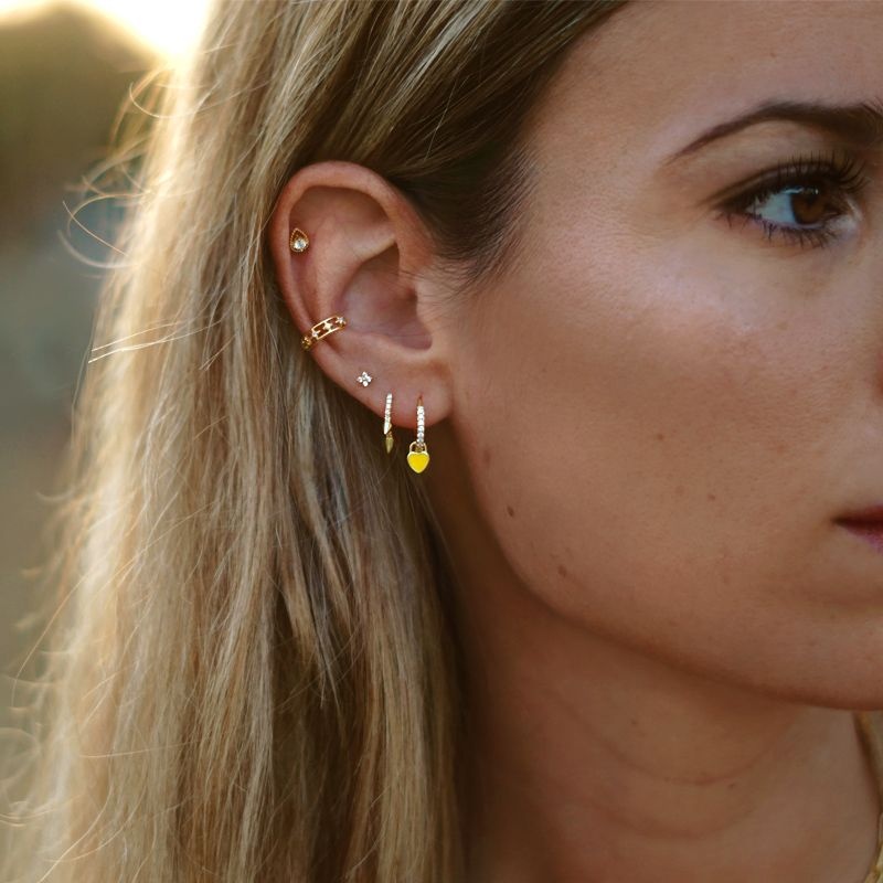 ear cuff flores circonitas oro 2