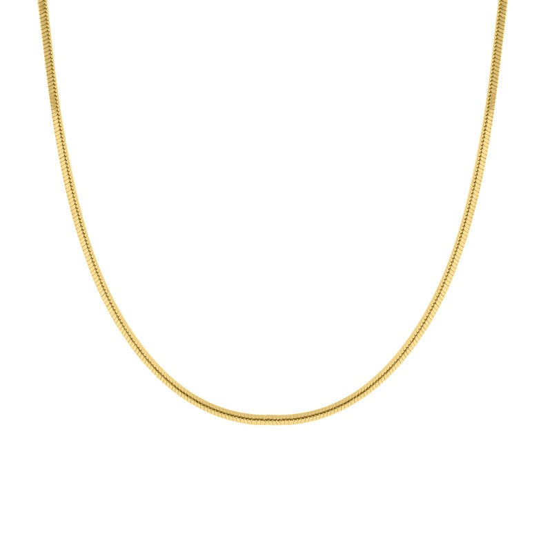 cadena tubular oro
