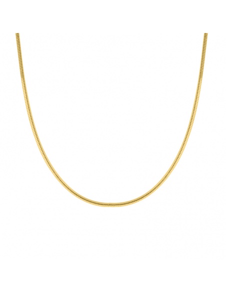 cadena tubular oro