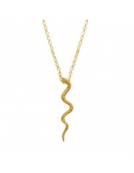 Collar serpiente oro
