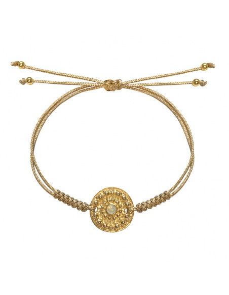 Pulsera piedra luna oro Marion