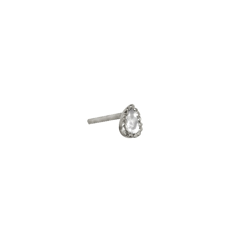 Piercing plata gota circonitas