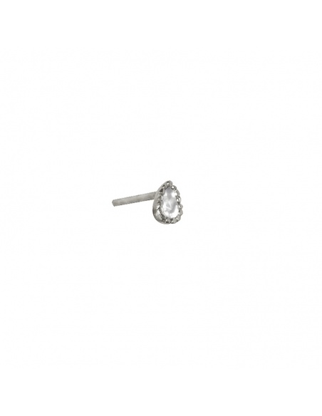 Piercing plata gota circonitas