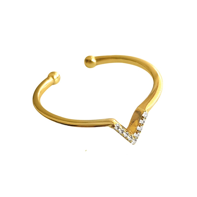 anillo triangulo circonitas blancas