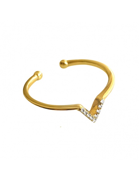 anillo triangulo circonitas blancas anillo triangulo circonitas blancas