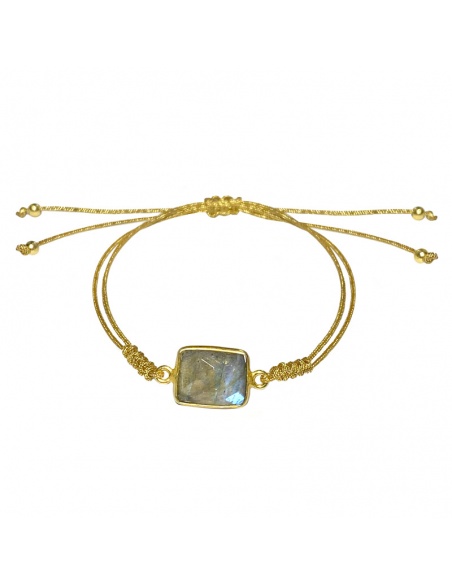 Pulsera labradorita oro Pulsera labradorita oro