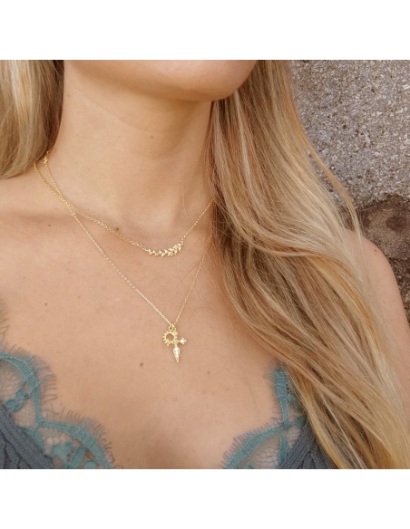choker espiga plata