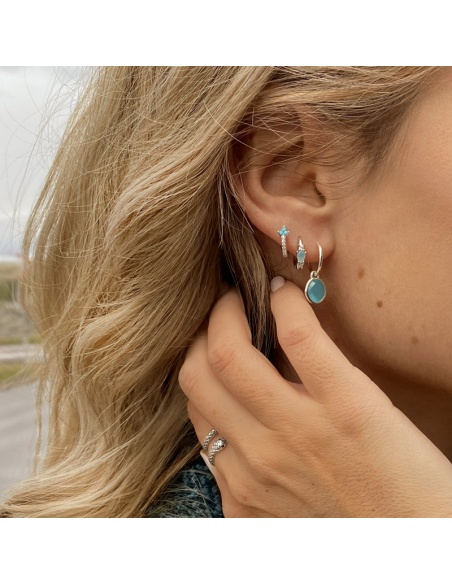 pendientes turquesas
