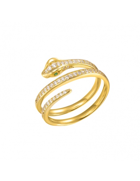 anillo serpiente oro circonitas anillo serpiente oro circonitas