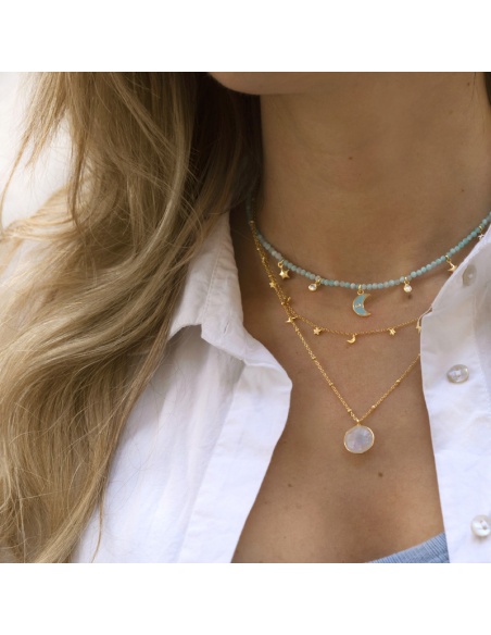 collares mujer oro