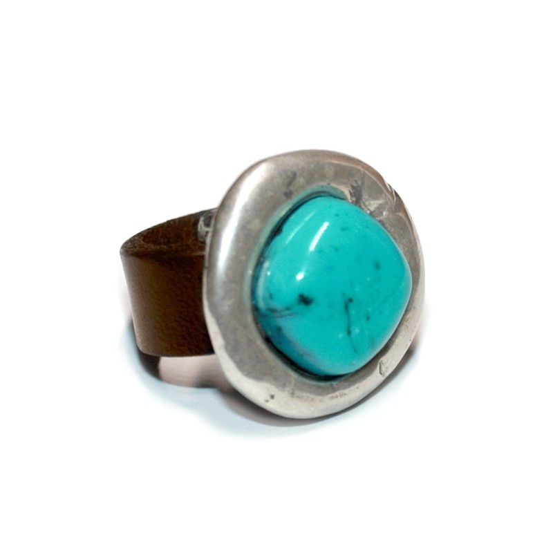 Anillo de piedra turquesa Acantilado