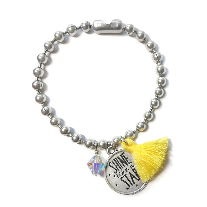 Pulsera borla shine like a star